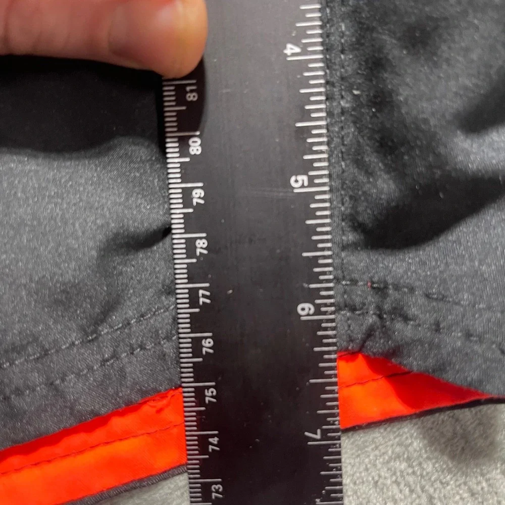 Nike Mens‎ Swim Trunks XXL Black Orange Board Shorts Liner Removed
